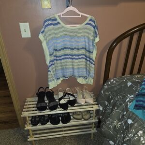 FP Movement by Free People Striped Top in Blue and Green